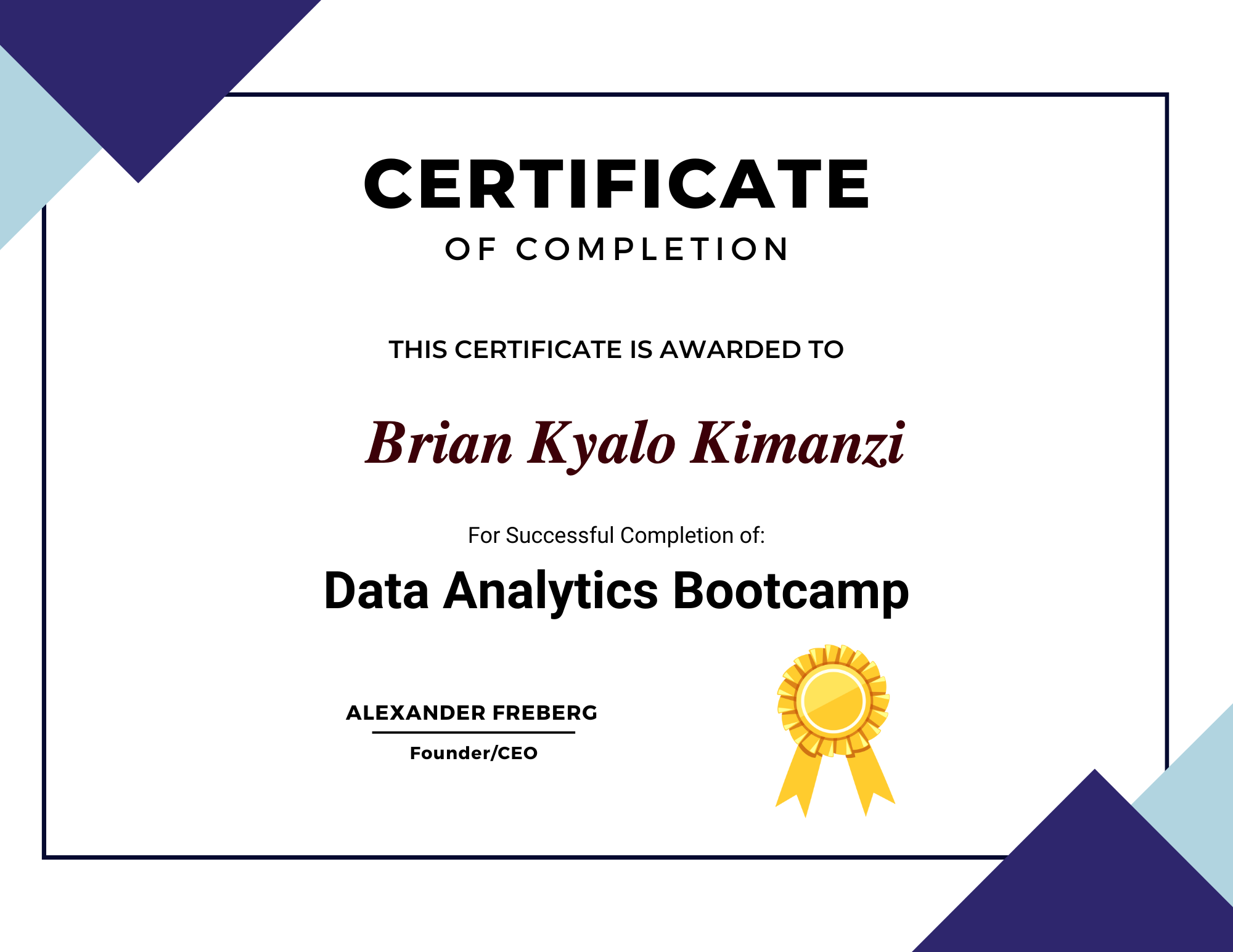 Certificate 1